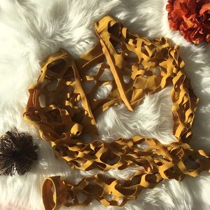 Urban Outfitters Zip Up Cage Style Crop Top